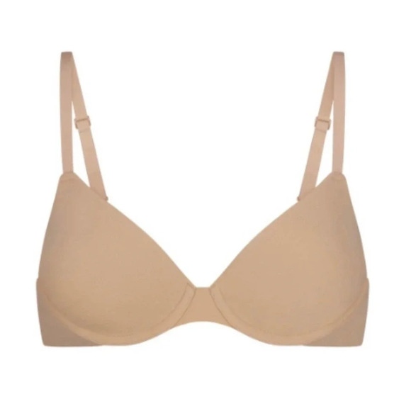 NWT Skims Women's Size 44D Clay Brown Fits Everybody T-Shirt Bra - Picture 2 of 7